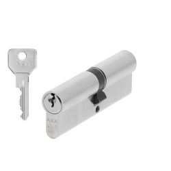 AXA Security SKG** dubbele veiligheidscilinder verlengd 45-50 mm - vernikkeld