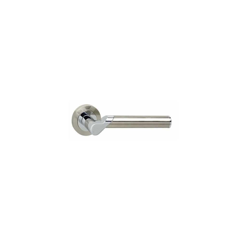 Deurkruk 1701 Casper op rond rozet 7mm nokken chroom/nikkel mat