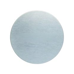 Pictogram blanco zelfklevend rond - RVS