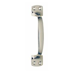 Handgreep op vierkante voet 130mm nikkel