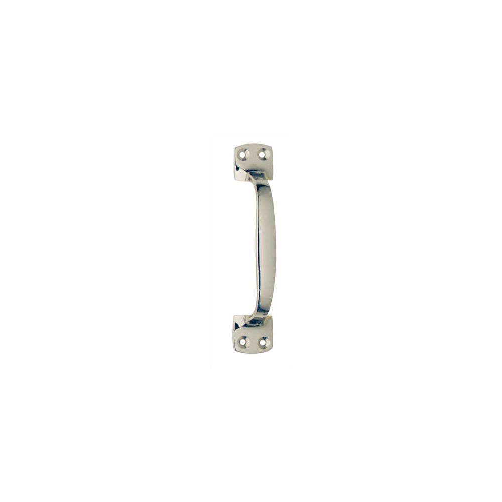 Handgreep op vierkante voet 130mm nikkel
