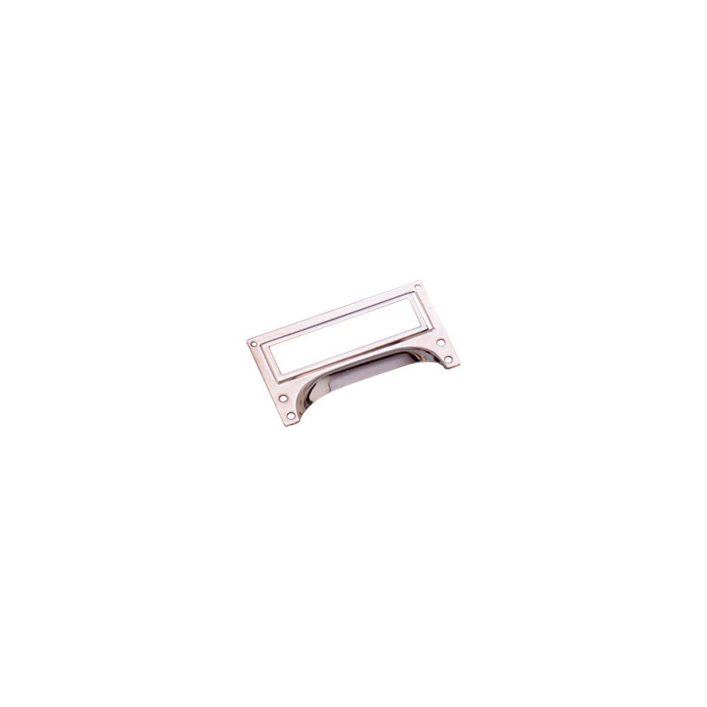 Etiketgreep 73x43mm vernikkeld