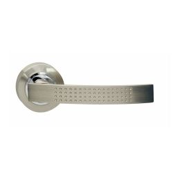 Deurkruk 1696 William op rond rozet 7mm nokken nikkel mat