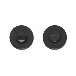 WC-sluiting 8mm rond verdekt kunststof mat zwart