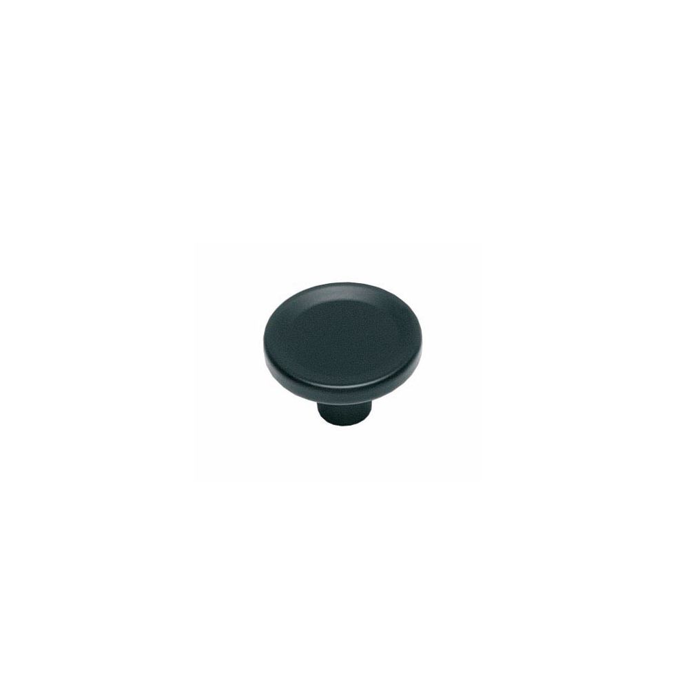 Knop rond groot mat zwart
