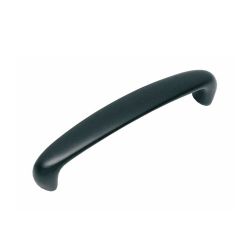 Greep met bolle voet 128mm mat zwart