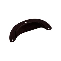 Schelpgreep 96x43mm zwart