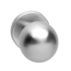 Knop bol vast op rozet 10mm verdekt RVS 