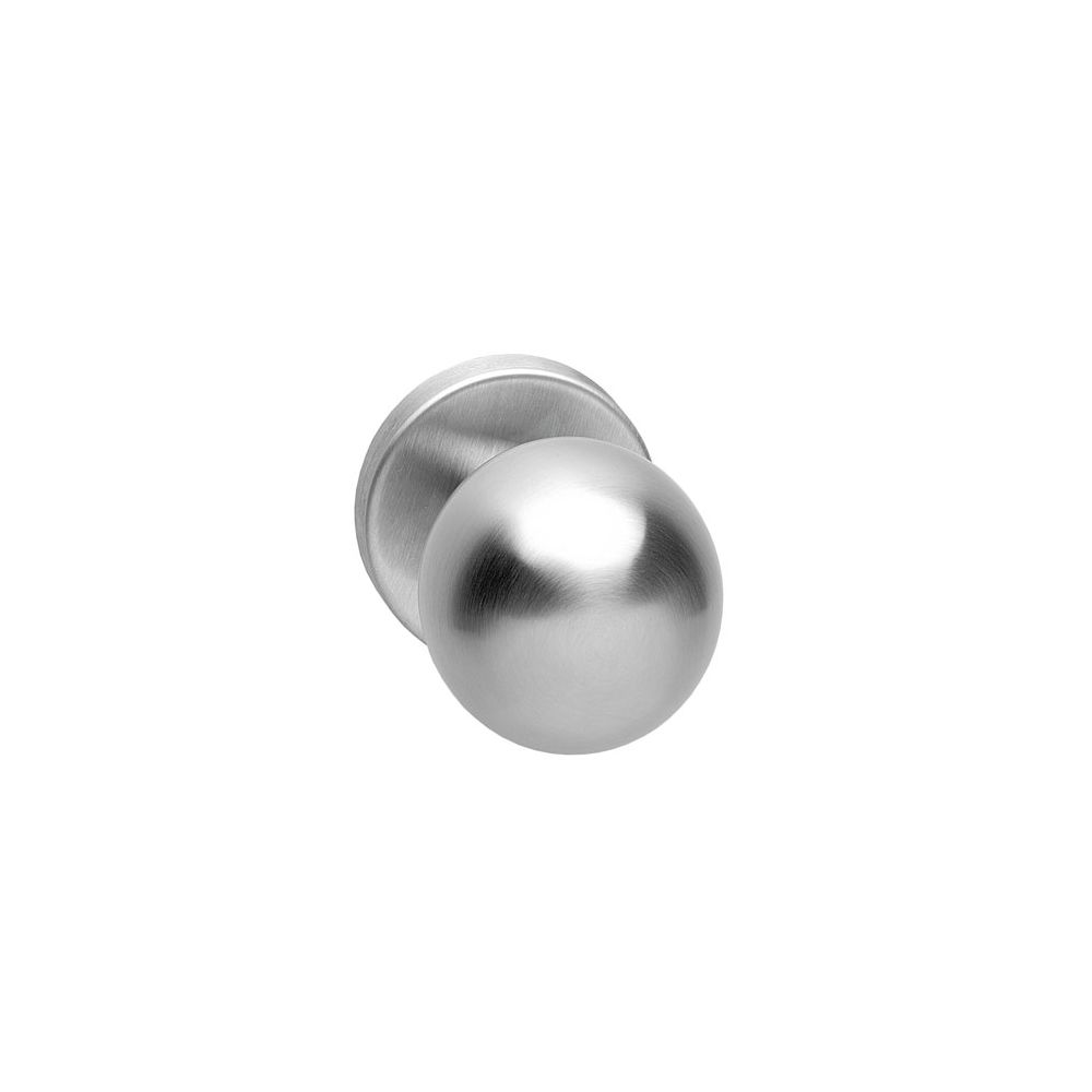 Knop bol vast op rozet 10mm verdekt RVS 