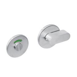 WC-sluiting 8mm rond plat verdekt met design olive RVS  