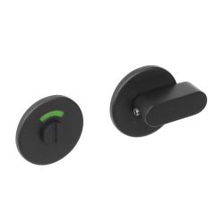 Intersteel Rozet met toilet-badkamersluiting plat verdekt 53x5mm - RVS/mat zwart