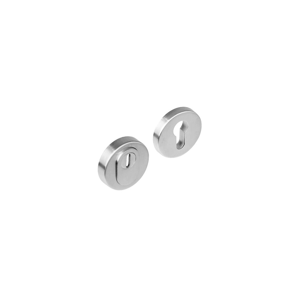 Intersteel SKG3 veiligheidsrozetten rond verdekt ø52x12mm profielcilindergat met kerntrekbeveiliging - RVS