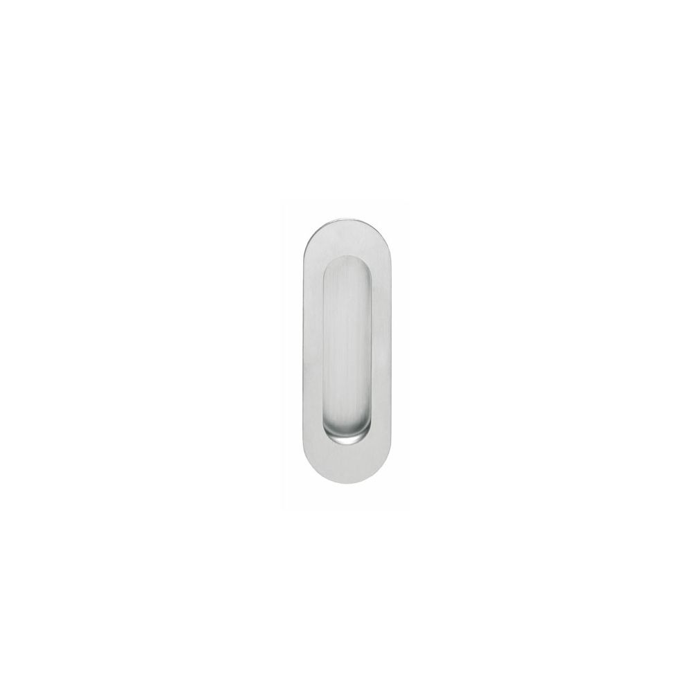 Schuifdeurkom ovaal 120x40mm blind RVS 