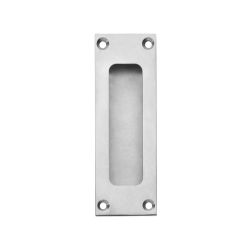 Schuifdeurkom rechthoek 120x40mm met schroefgaten RVS 