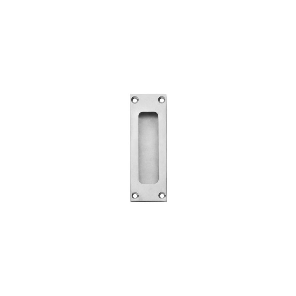 Schuifdeurkom rechthoek 120x40mm met schroefgaten RVS 