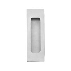 Schuifdeurkom rechthoek 120x40mm blind RVS 