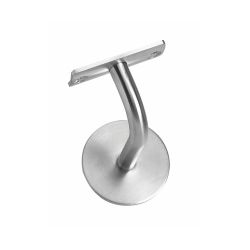 Leuninghouder gebogen hol zadel RVS 