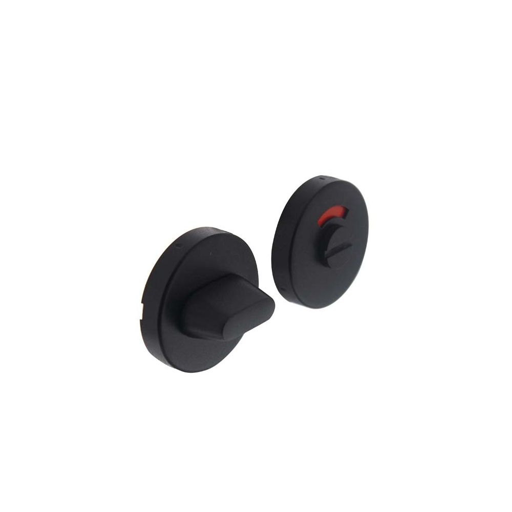WC-sluiting 8mm rond verdekt met metaal RVS/mat zwart