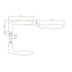 Deurkruk Jupiter RVS mat zwart