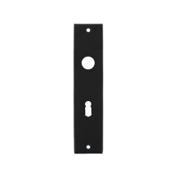 Kortschild rechthoekig sleutelgat 56mm mat zwart