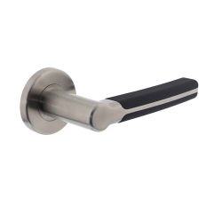 Deurkruk Elegant Fusion op rozet Ø 55mm EN1906/4 rvs geborsteld