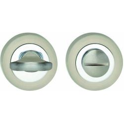 WC-sluiting 8mm rond 53x8 met 7mm nokken chroom/nikkel mat