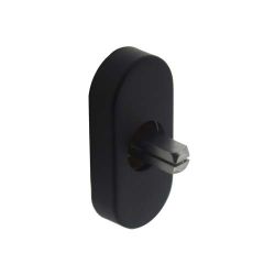 Basisplaat tbv raamkruk hals ø18mm mat zwart