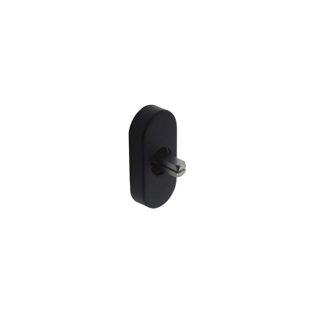Basisplaat tbv raamkruk hals ø18mm mat zwart