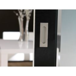 Schuifdeurkom rechthoek 120x40mm blind RVS 