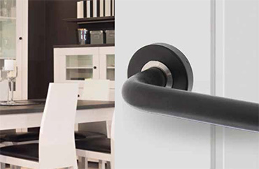 Intersteel Living mat zwart deurbeslag