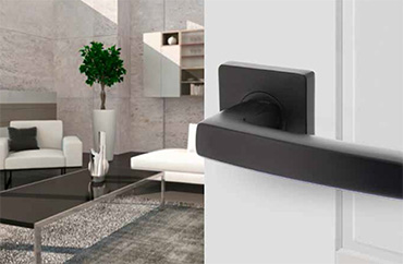 Intersteel Living mat zwart deurbeslag